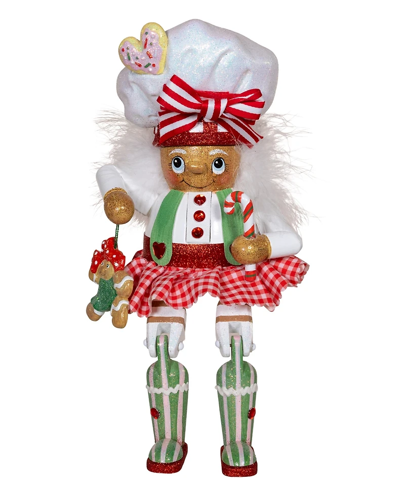Kurt Adler 11-Inch Hollywood Gingerbread Baker Girl Shelf Sitter Nutcracker
