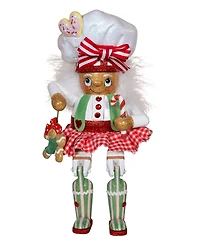 Kurt Adler 11-Inch Hollywood Gingerbread Baker Girl Shelf Sitter Nutcracker