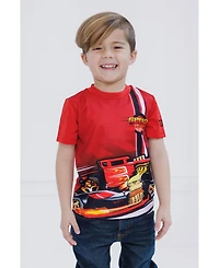 Hot Wheels Toddler Boys 2 Pack Athletic T-Shirts