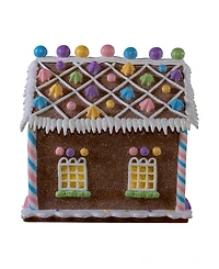 Kurt Adler 8.07-Inch Battery Operated Led Lighted Gingerbread Bubblegum Factory