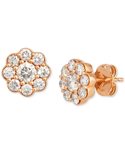 Le Vian Nude Diamond Flower Stud Earrings (1 ct. t.w.) 14k Rose Gold