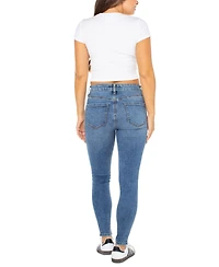 Celebrity Pink Juniors' Curvy Mid-Rise Skinny Ankle Jeans
