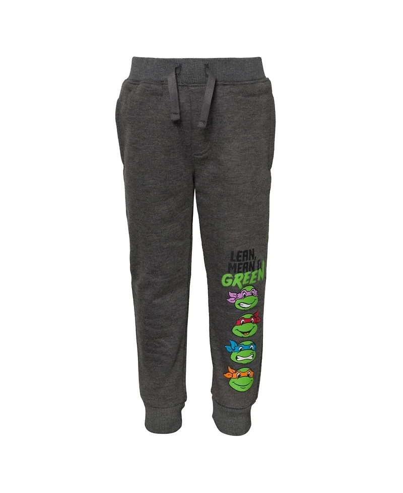 Teenage Mutant Ninja Turtles Fleece Pullover Hoodie and Pants Outfit Set Toddler to Big Kid Sizes (2T