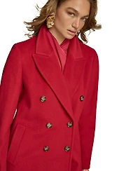 Donna Karan New York Women's Double-Breasted Reefer Coat