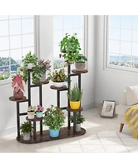 Tribesigns Plant Stand Indoor, Multi-Tiered 11 Potted Plant Shelf Flower Stands, Tall Plant Rack Display Holder Planter Organizer for Garden Balcony L