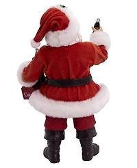 Kurt Adler 10.5-Inch Coca-Cola Santa Holding Two Six Packs Table Piece