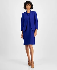 Le Suit Women's 3/4-Sleeve Dress Suit, Regular & Petite