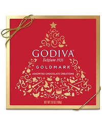 Godiva Holiday Goldmark Assorted Chocolate Gift Box, 9 Pieces