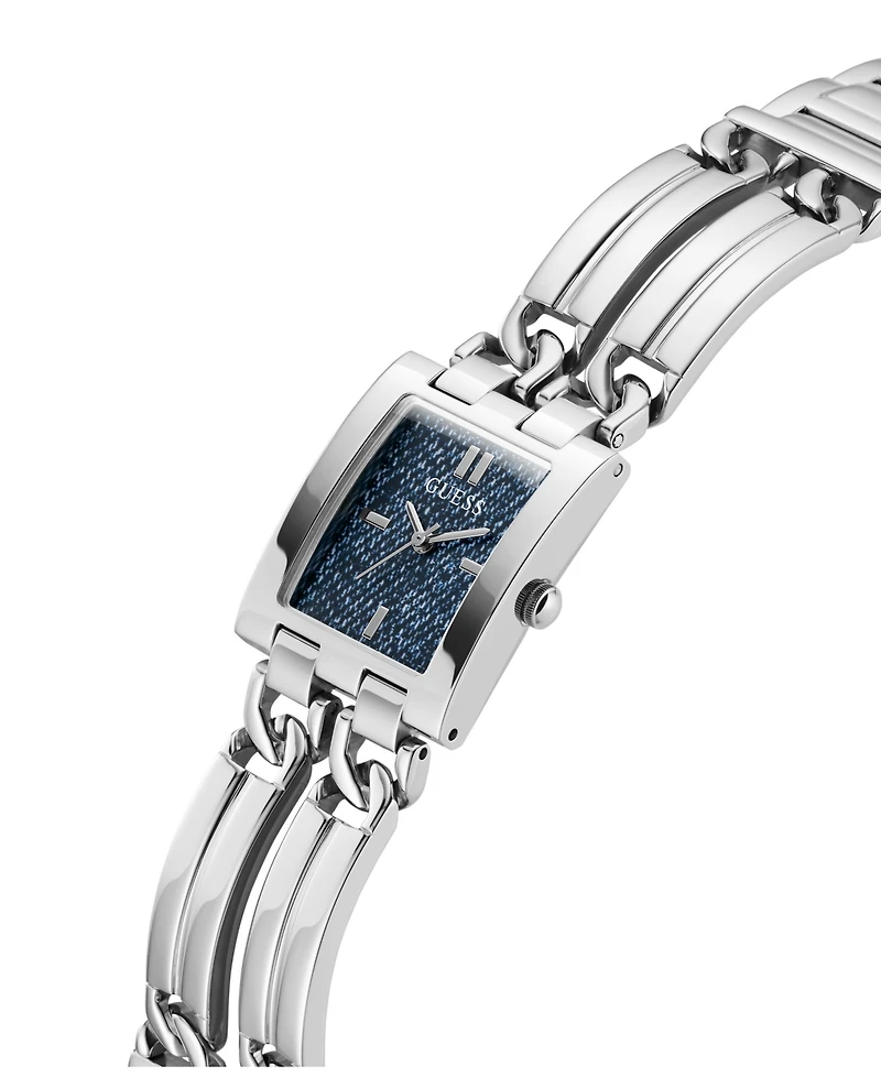 Guess Women's Analog Silver Steel Watch 24mm
