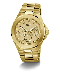 Guess Men's Multi-Function Gold Steel Watch 46mm