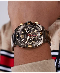 Guess Men's Multi-Function Gunmetal Stainless Steel Watch 44mm