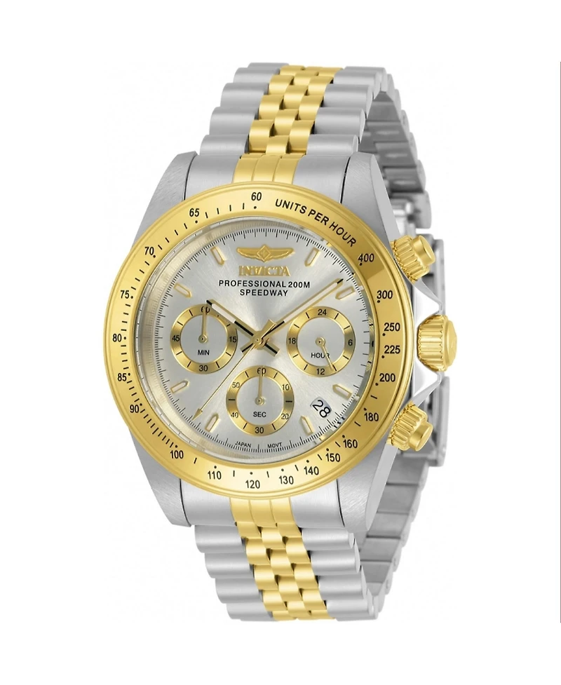 Invicta Men's 30991 Speedway Quartz Chronograph Silver Dial Watch