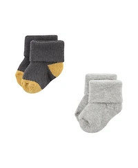 Hudson Baby Baby Boys Hudson Unisex Grow With Me Socks 12pk, Sunshine, 0-24 Months