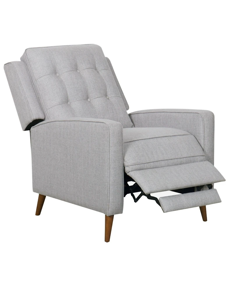 Abbyson Living 38" Mid-Century Fabric Pushback Recliner