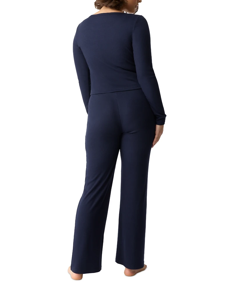 Gap GapBody Women's Long-Sleeve Rib Pajama Top