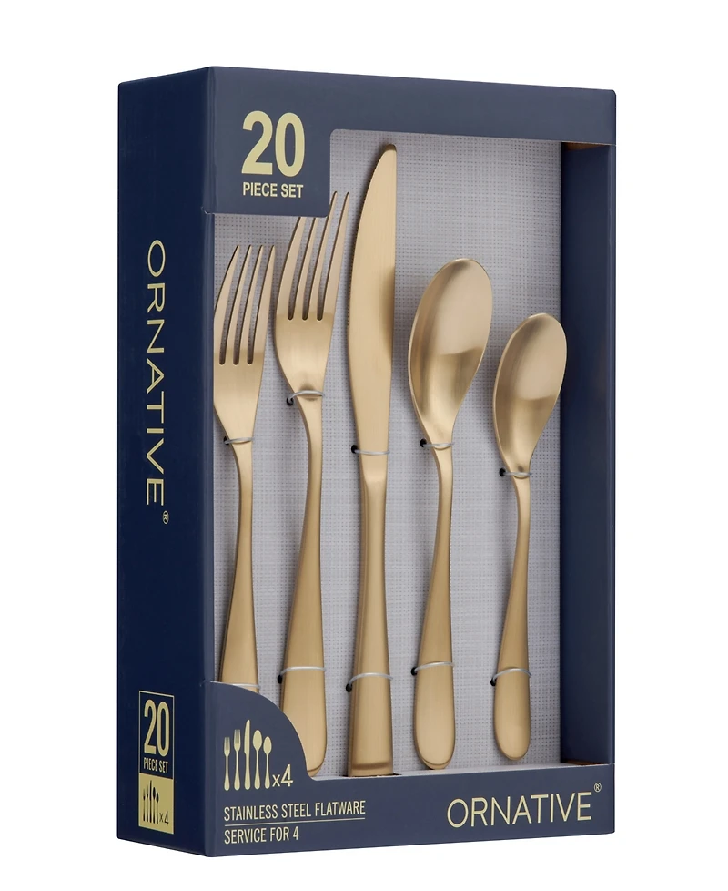 Ornative Percival 20 Piece Flatware Set, Service for 4