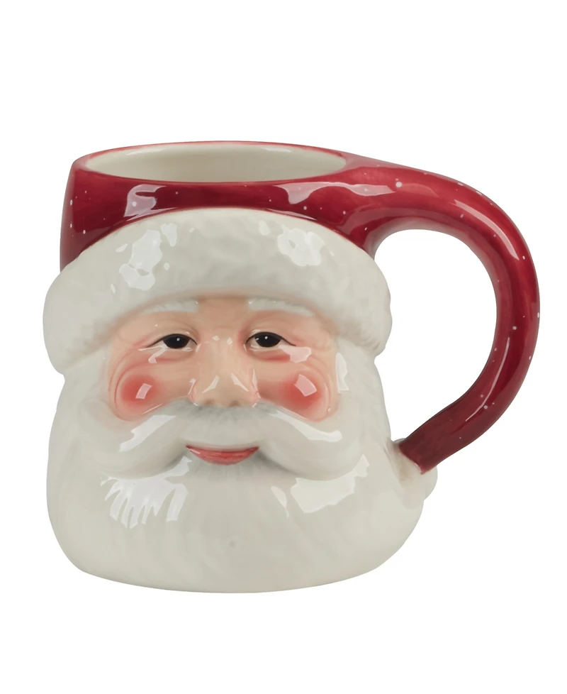 Certified International Santa's Secret 3D Mugs, Set of 4