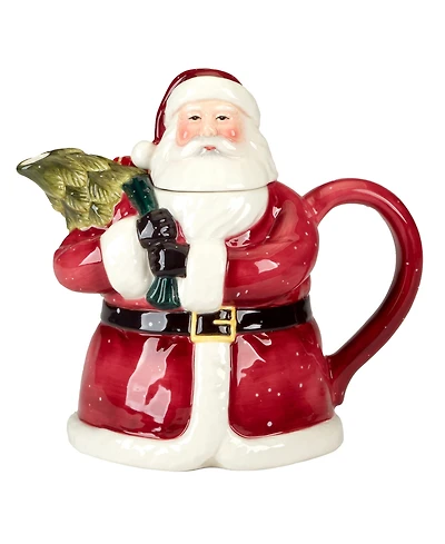 Certified International Santa's Secret 3D Teapot