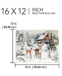 Certified International Winter's Frost Large Rectangular Platter