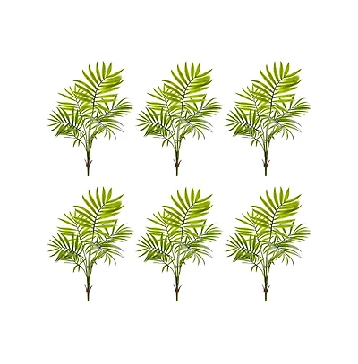 Slickblue Mini Areca Palm Bush for Small Tropical Spaces (Set of 6)