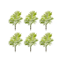 Slickblue Mini Areca Palm Bush for Small Tropical Spaces (Set of 6)