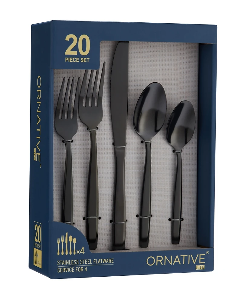 Ornative Amias 20 Piece Flatware Set