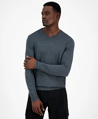 Alfani Men's Long-Sleeve V-Neck Merino Sweater