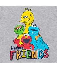 Sesame Street Baby Boys Elmo's Book of Friends 2 Pack T-Shirts and Board Set