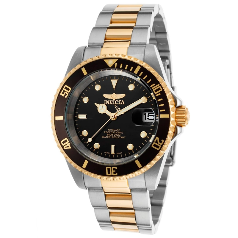 Invicta Men's 31316 Bolt Quartz Chronograph Black, Rose Gold Dial Watch
