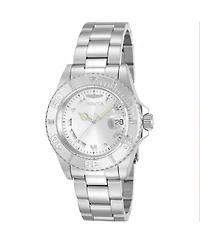 Invicta Men's 12819 Pro Diver Quartz 3 Hand Silver Dial Watch