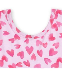 Gerber Baby Girls Midnight Floral Short Sleeve Twirl Dress
