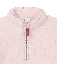 Gerber Baby Girls Fleece Romper with Half Zipper