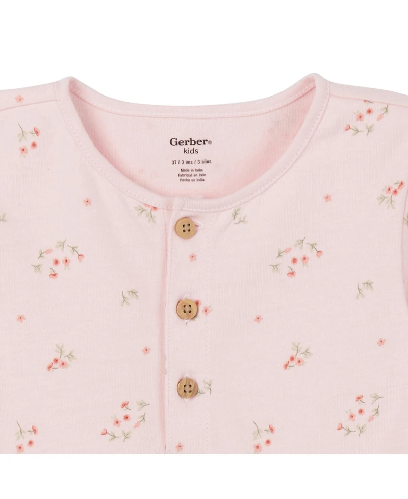 Gerber Toddler Girls Tunics and Leggings Set, 3-Piece