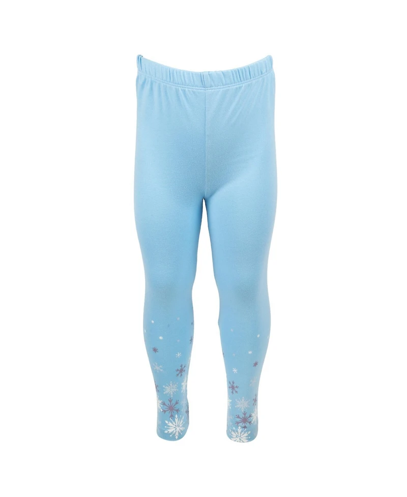 Frozen Girls Princess Moana Mermaid Floral T-Shirt and Leggings Outfit Set to