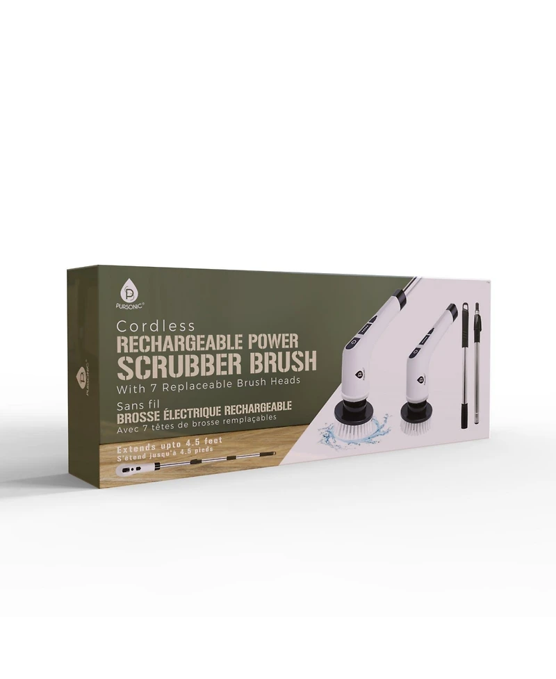 Pursonic Cordless Rechargeable Power Scrubber Brush