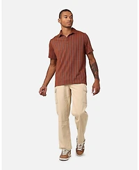 Xxiii Men's Herringbone Cable Polo Shirt