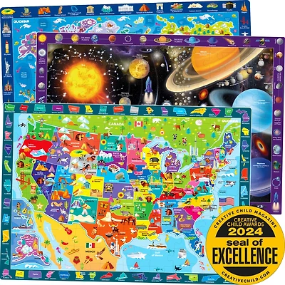 Quokka 100 Pieces Search and Find Floor Jigsaw Puzzles for Kids Ages 4-6 - 3 Set Educational Puzzles