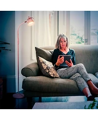 Zoey 65" Led Gooseneck Floor Lamp with Adjustable Light Colors