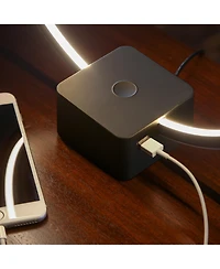 Circle 15" Dimmable Modern Led Desk Lamp with Usb Port