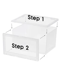 Iris 6 Pack Side Display Stackable Shoe Box