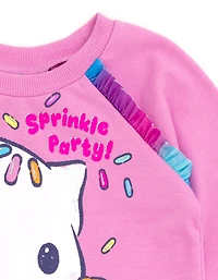Gabby's Dollhouse Little Girls Dreamworks Pandy Paws Cakey Cat French Terry Dress