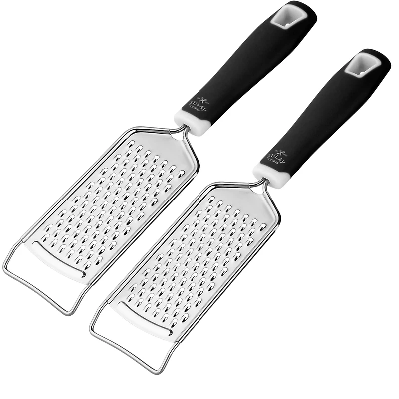 2 Pack Professional Cheese Grater Stainless Steel