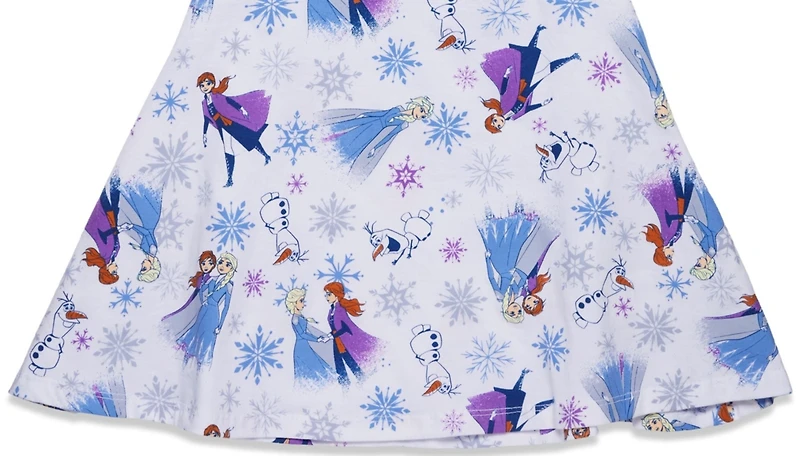 Frozen Toddler Girls Disney Elsa Princess Anna Olaf Christmas Skater Dress to