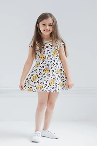 Lion King Girls Disney Lilo & Stitch Simba French Terry Skater Dress to