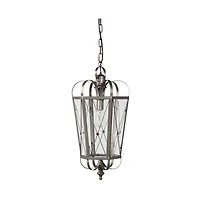 Rustic Hanging Lamp - Farmhouse Light Fixture with Vintage Charm
