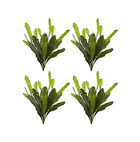 Slickblue Artificial Epiphyllum Cactus Plant Realistic Faux Cactus for Home Decor (Set of 4)