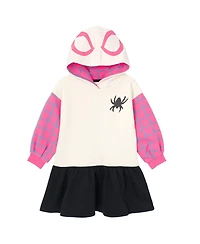 Marvel Toddler Girls Spider-Man Spider-Gwen Ghost Spider Fleece Skater Dress to