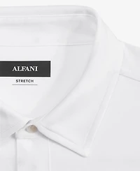 Alfani Men's Classic-Fit Heathered Jersey-Knit Button-Down Shirt, Created for Macy's