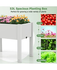 Slickblue Raised Bed Grow Box Self-Watering Planter Box Stand with Water Level Monitor