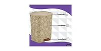 Superio Mini 1.5 Gallon Step On Trash Can with Lid Lace Design